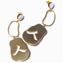 Human Earrings | 18K Gold Plated | Mother of Pearl