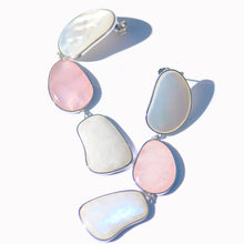 Opera Earrings | Silver | Mother of Pearl/Rose Quartz/Moonstone