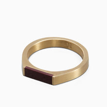 Theorem Ring | Brass | Burgundy