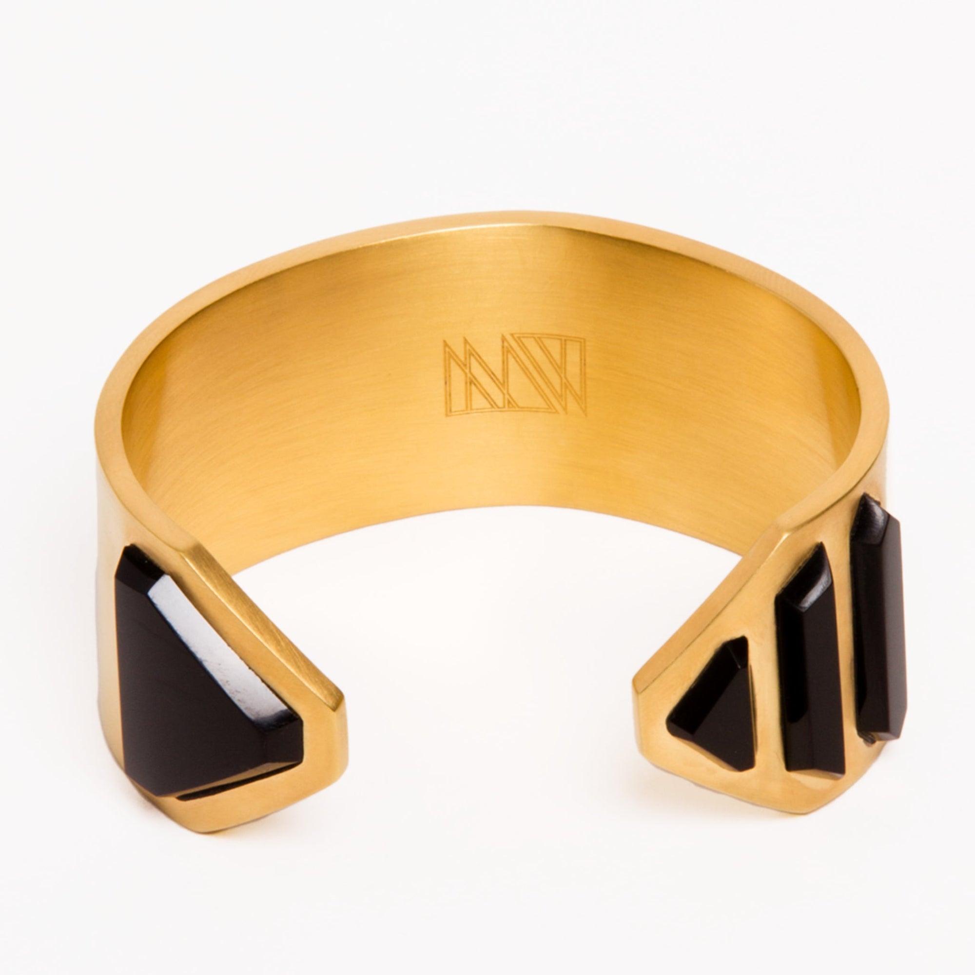 Vice Cuff | 18K Gold Plated | Onyx