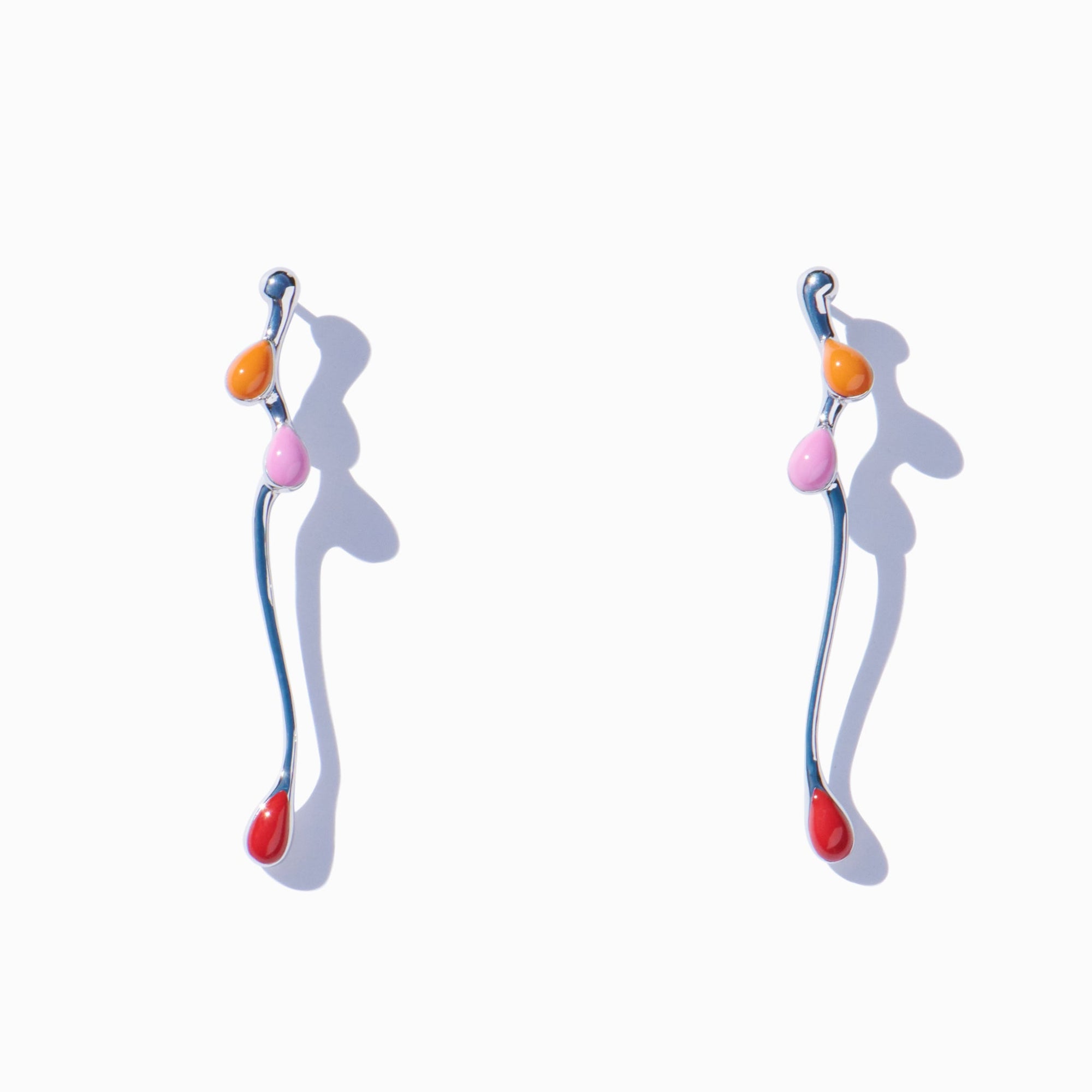 Boccioli Earrings | Silver | Multicolor