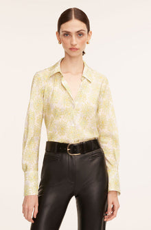 Mini Astera Fleur Long-Sleeve Button-Front Shirt | Cream