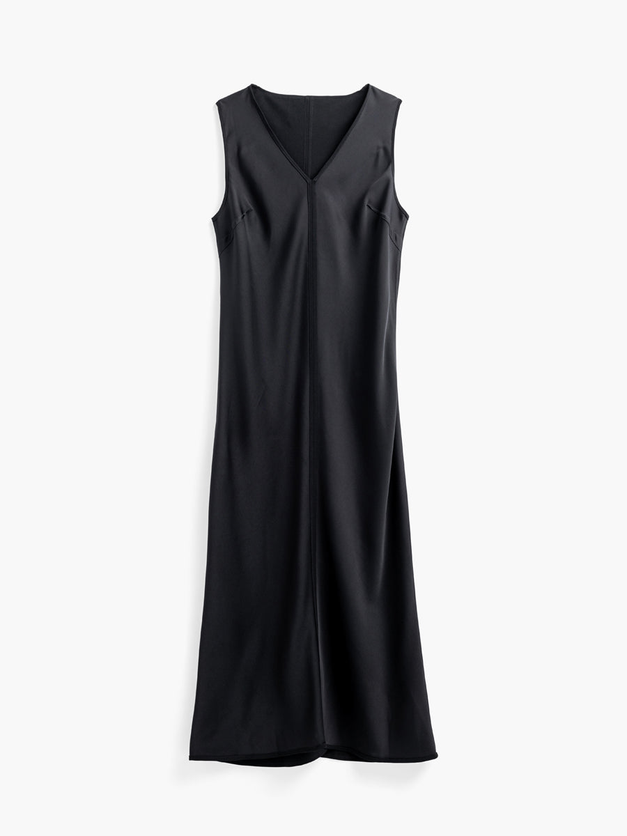 Womens | Swift Satin Reversible Dress | Black