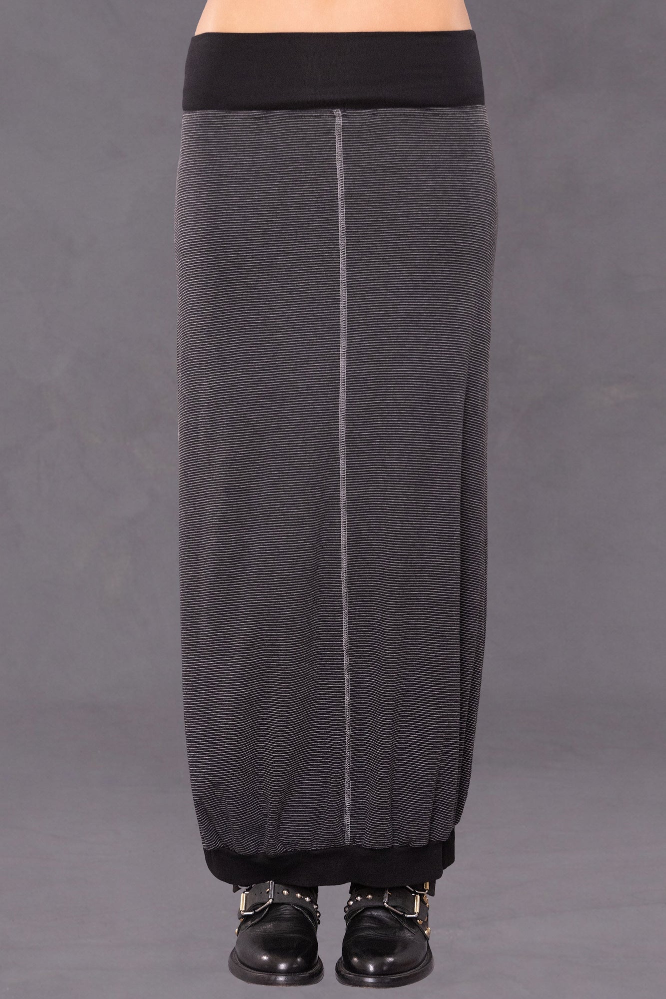 Women | Rolldown Slouchy Cocoon Skirt | Black