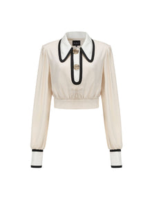 Lori Satin Top | Cream