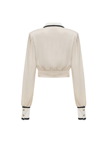 Lori Satin Top | Cream