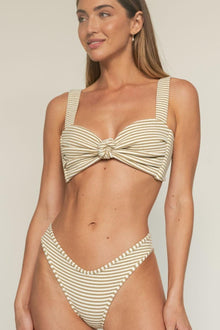 Lulu Bikini Bottom | Neutral Stripe