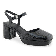 Soir | Black Croco Faux Leather