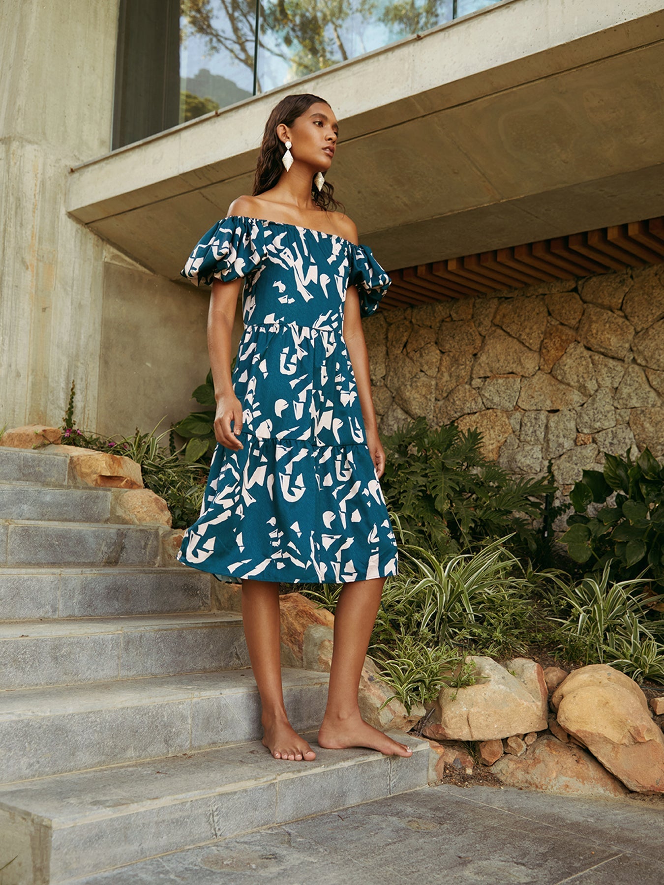 Nura Dress - Batik Blu - diarrablu