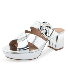 Collin | Silver Mirror Faux Leather