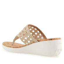 Ivie Sandal Wedge | Natural Raffia