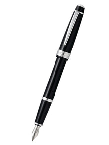 Bailey Resin Extra-Fine Nib Fountain Pen | Light Polished Black