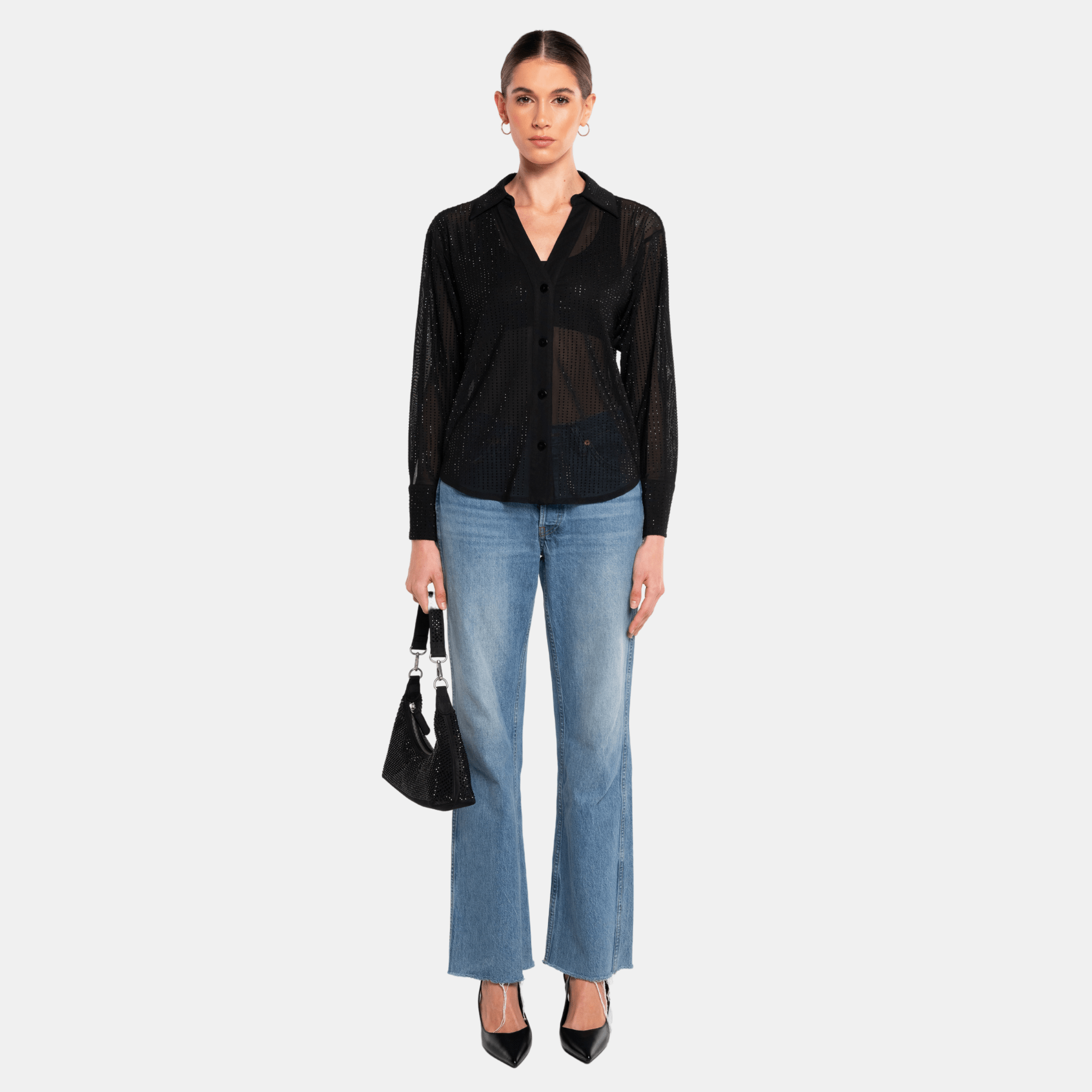 OPAL Rhinestone Shirt - OW Collection
