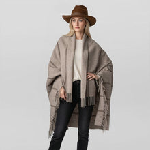 Unisex | Notting Hill Wrap | Light Taupe / Chocolate