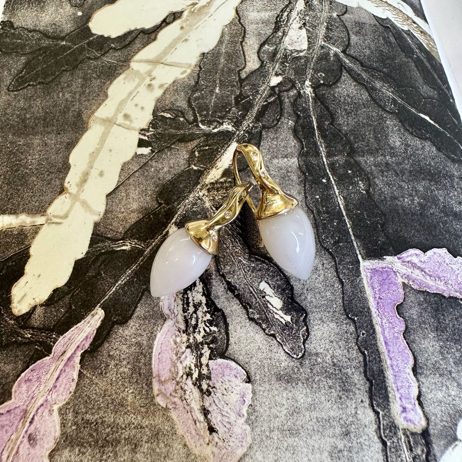 Pink Opal Drop Earrings