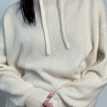 Womens | Josie Chunky Cashmere Hoodie | Ivory