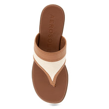 Gesa Sandal Flat | Natural/Tan Canvas