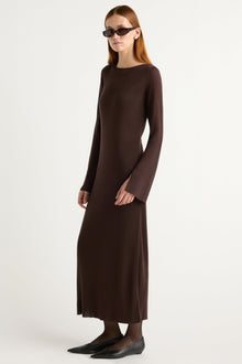Kelsey | Rosalynn Semi-Sheer Tencel-Blend Knit Dress in Size Small