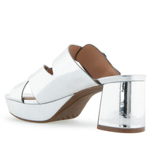 Collin | Silver Mirror Faux Leather