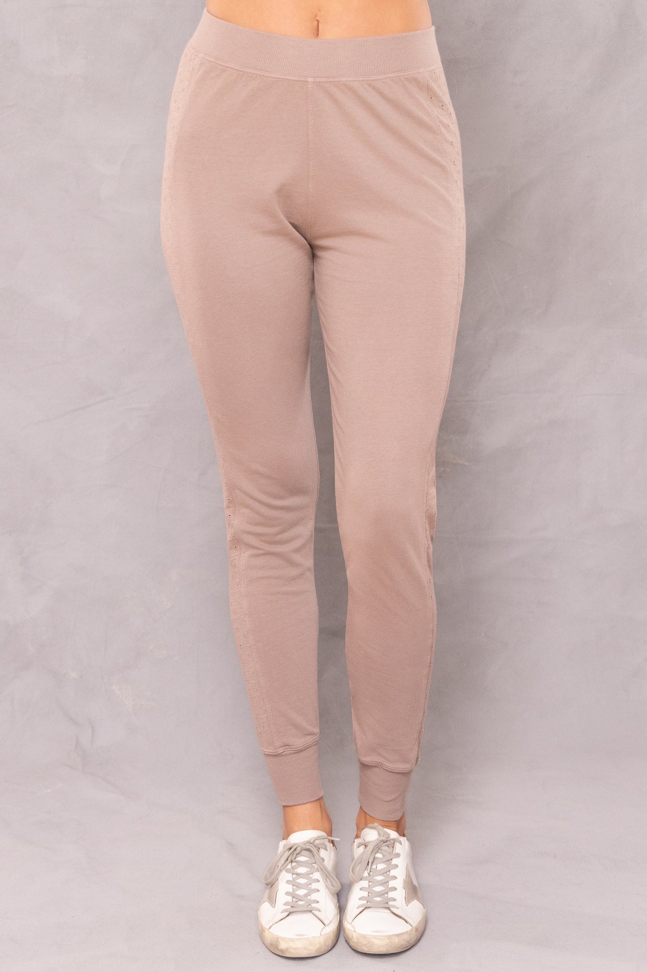 Women | Slash Racing Stripe Inset Jogger | Woodsmoke