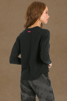 Women | Perfect Dolman Sleeve Hi-Lo Tee | Black