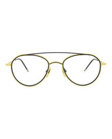 Thom Browne Aviator Metal Optical Frames | Yellow