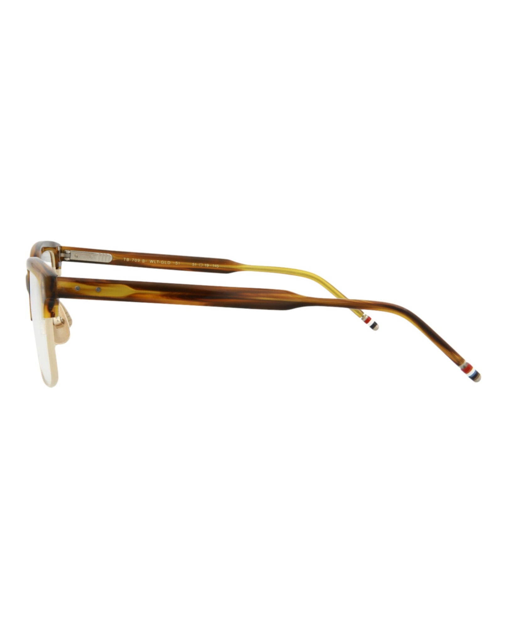 Thom Browne Square Acetate Optical Frames | Walnut