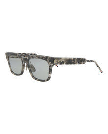 Thom Browne Square Acetate Sunglasses | Brown Multi