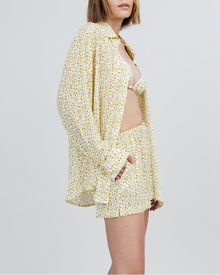 Womens | Delmore Button Down Shirt | Sunflower Print