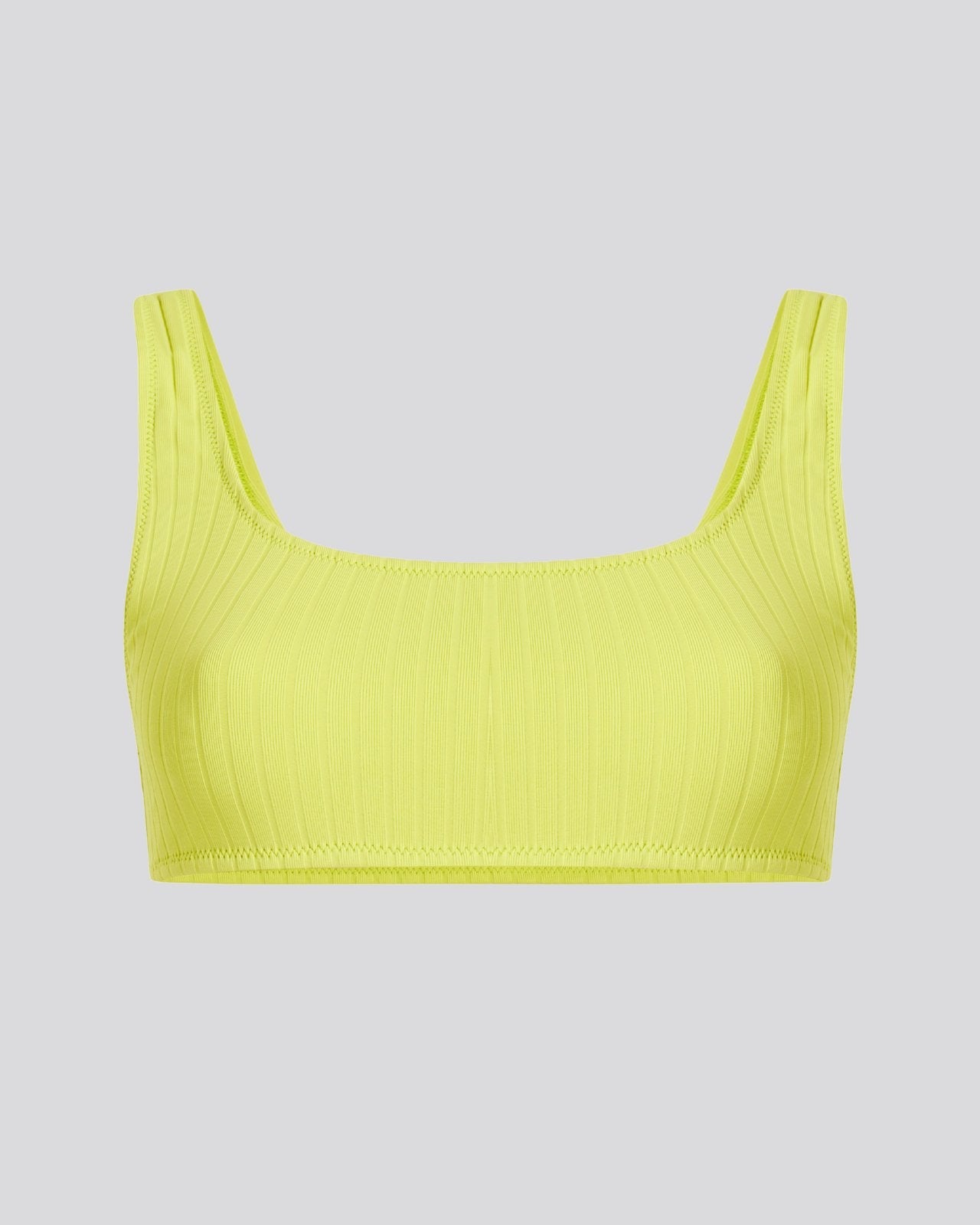 The Elle Ribbed Bikini Top - Solid & Striped