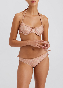 Womens | Sydney Bikini Top | Baby Polkadot Taupe