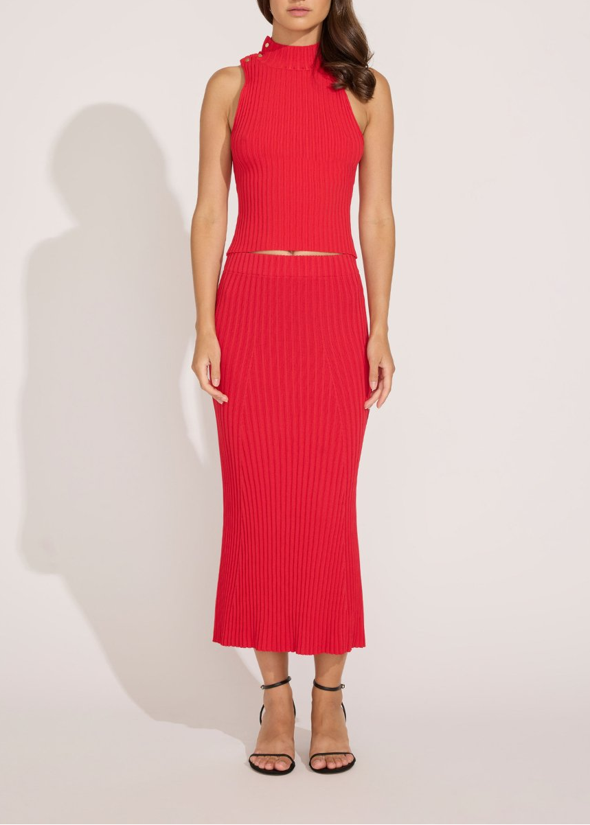 Womens | The Sylvie Top | Fiery Red