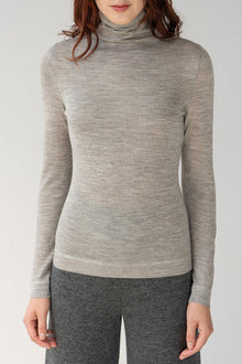 T Neck Pullover | Fog Grey Heather