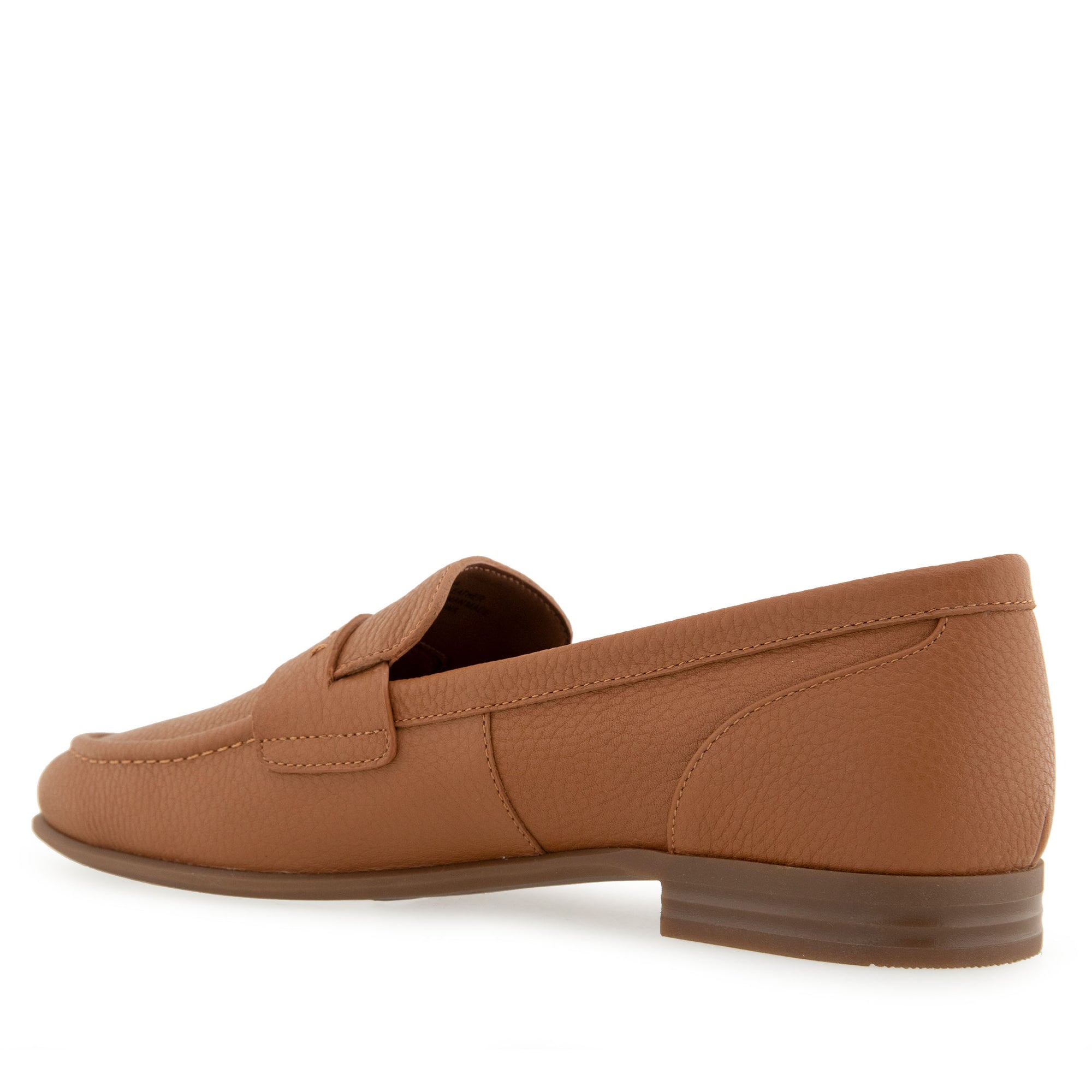 Winona Tailored Loafer | Tan Pebbled Leather