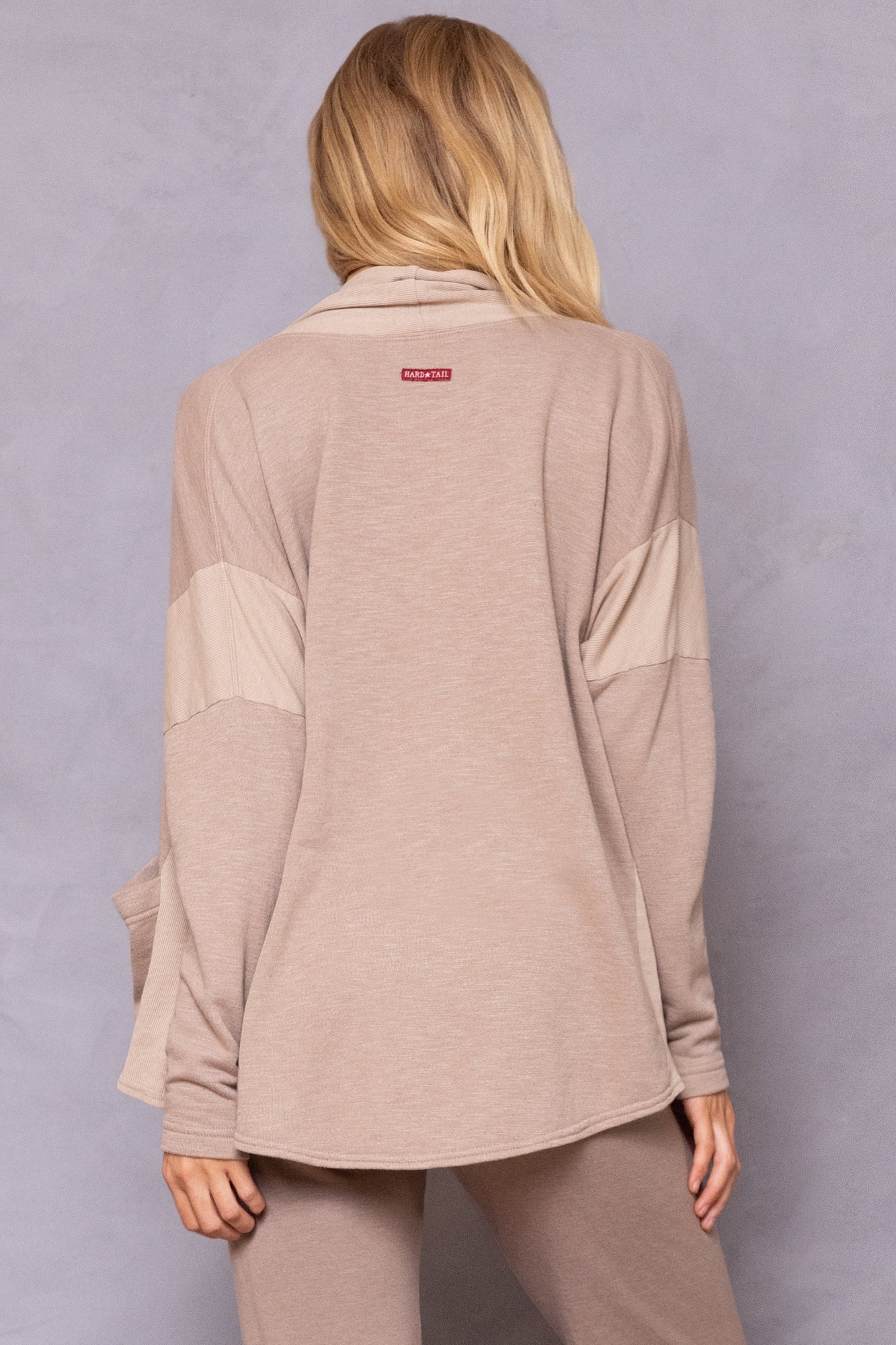 Women | Striated Slouchy Cardigan | Woodsmoke