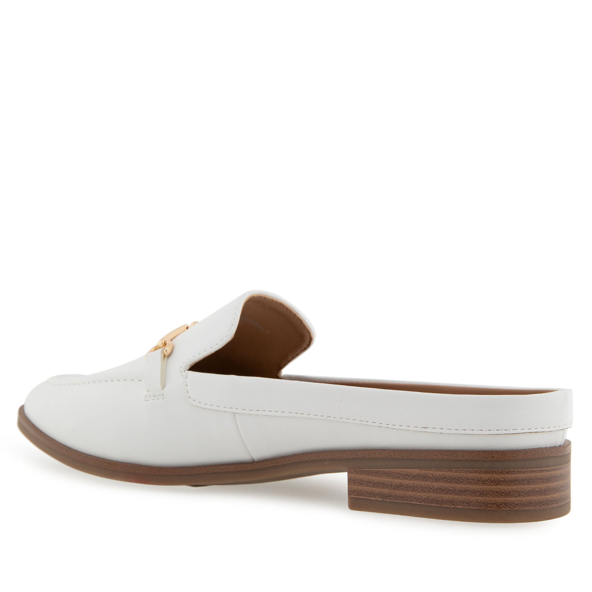 Erik Tailored Mule | Bright White Faux Calf