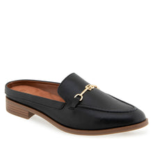 Erik Tailored Mule | Black Faux Leather