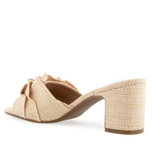 Gabrielle Sandal Block Heel | Natural Raffia