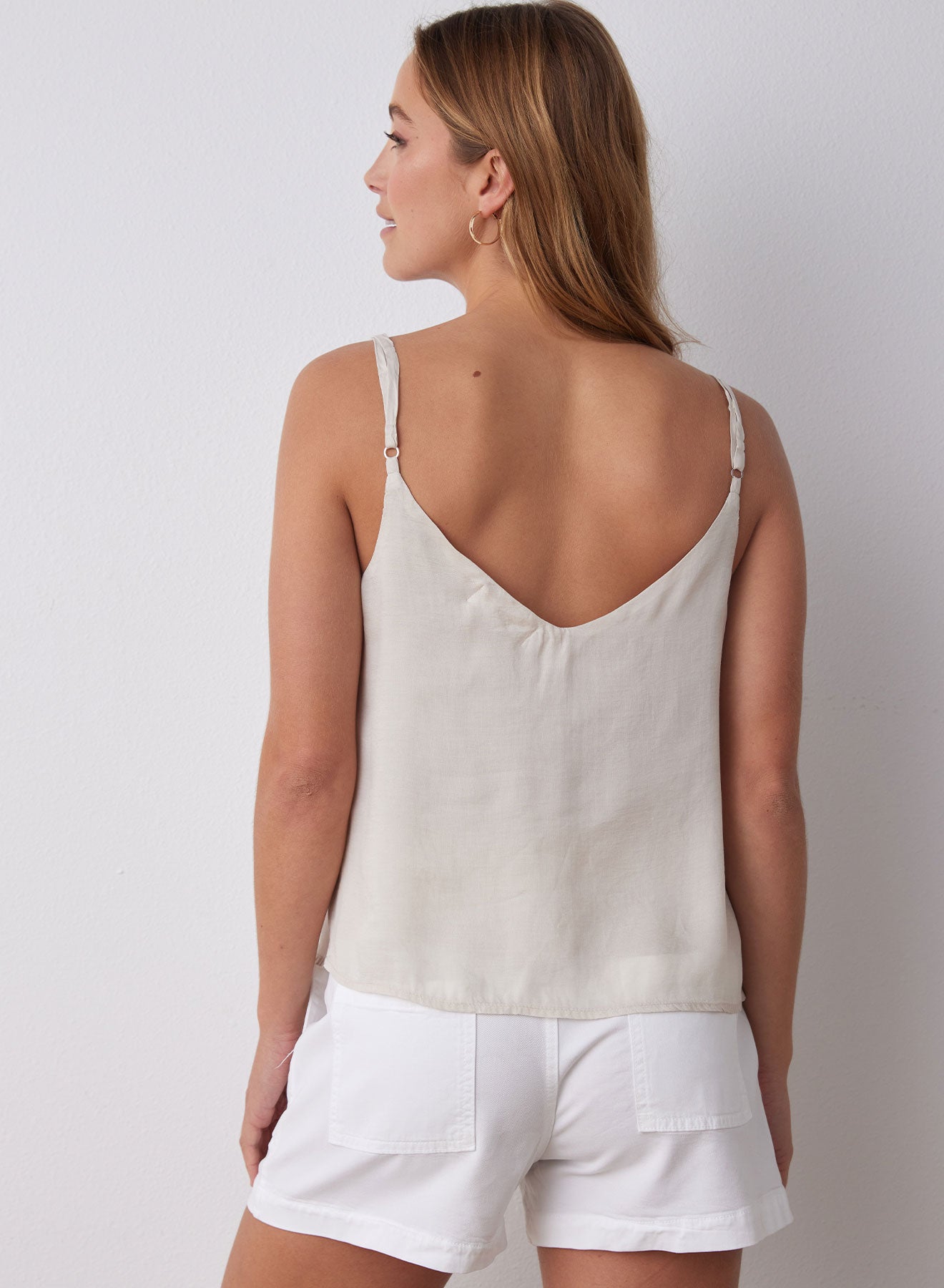 V|Neck Cami | Summer Ivory