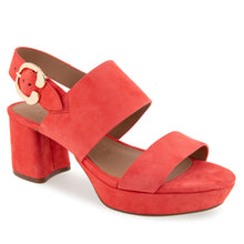 Camera Sandal Platform | Coral Suede