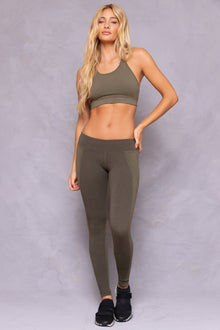 Women | Center Seam Tonal Legging | Olive