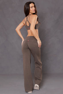Women | Strappy Back Bra | Charcoal/Woodsmoke
