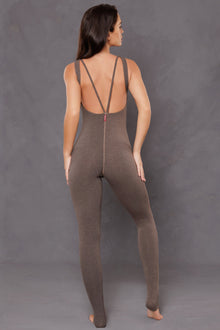 Women | Low Back Bodysuit | Charcoal/Woodsmoke