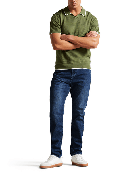 Men | Slim Leg Denim Jean | Blue Red White