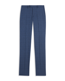 Men | Check Suit Trousers | Navy