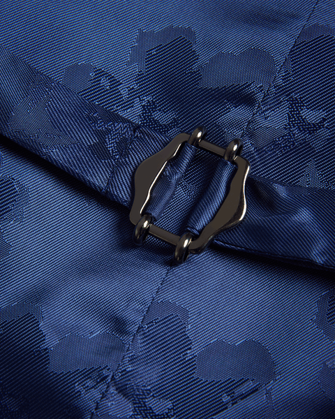 Men | Check Waistcoat | Navy