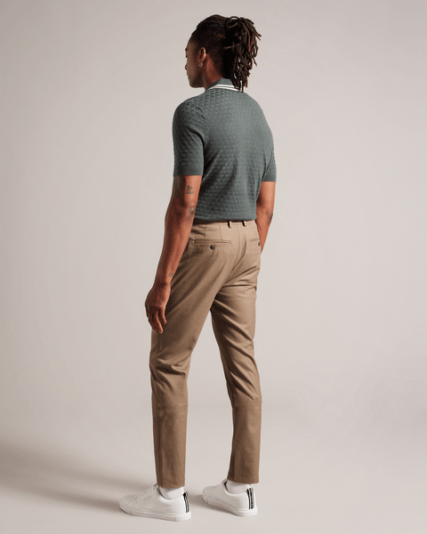 Men | Irvine Slim Fit Flannel T | Light Pastel Brown