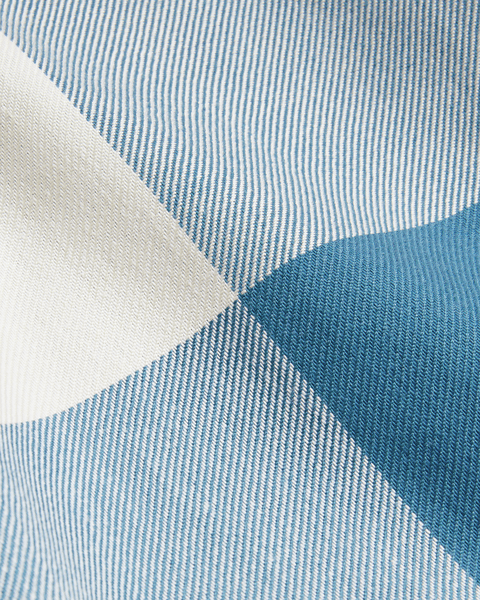 Men | Long Sleeve Large Scale Check Shir | Blue Red White