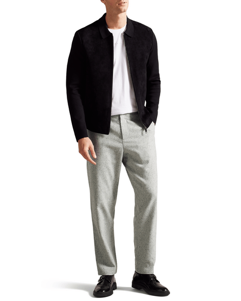 Men | Wide Fit Wool Rich Trouse | Light Pastel Grey