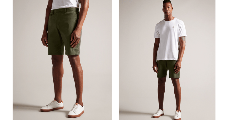 Men | Chino Short | Green Red